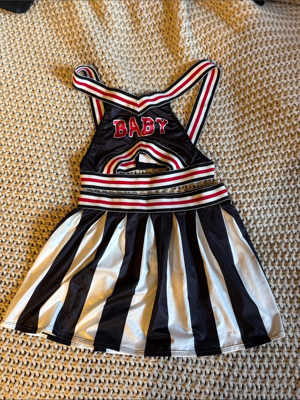 Black & White Striped Cheer Set